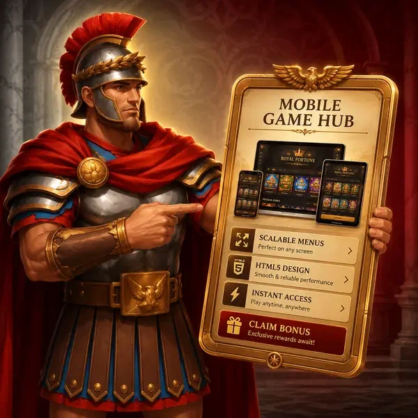 Roman commander navigating mobile app interface at First Launch Experience - What Opens on Your Phone